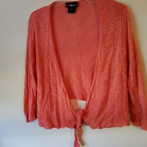 Pink wrap cardigan